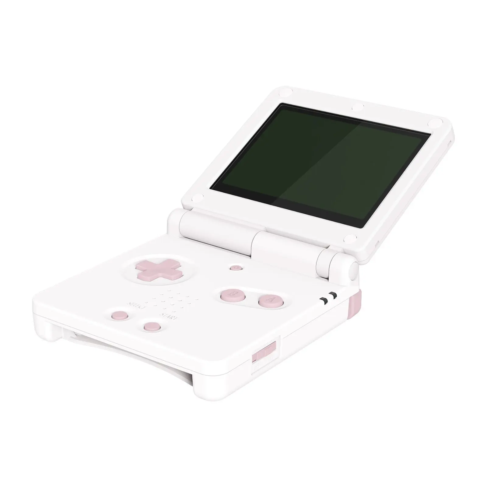 eXtremeRate Custom Replacement Full Set Buttons for Gameboy Advance SP GBA SP Console - Cherry Blossoms Pink - Image 4