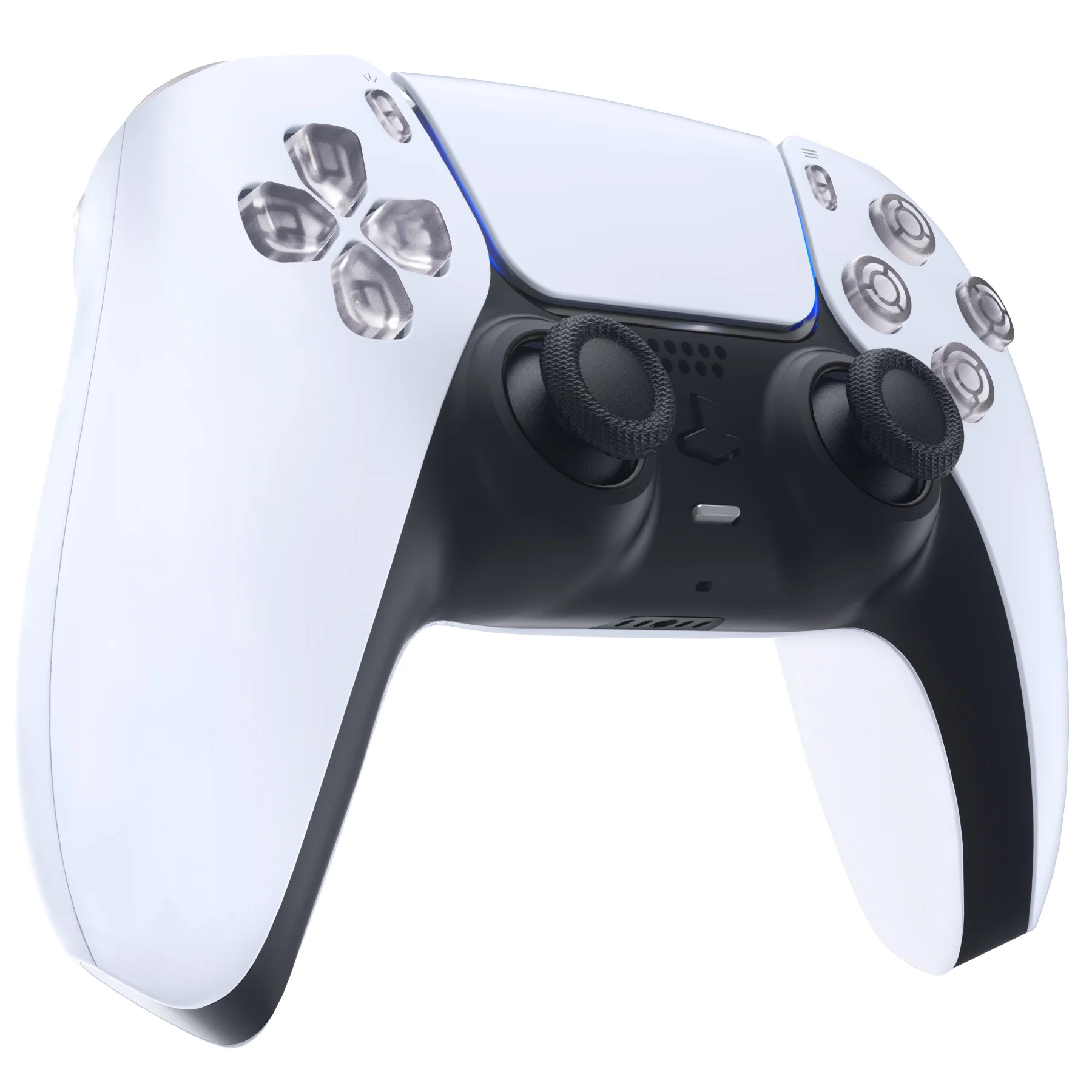 eXtremeRate Replacement Full Set Buttons Compatible with PS5 Controller BDM-010/020 - Clear - Image 5