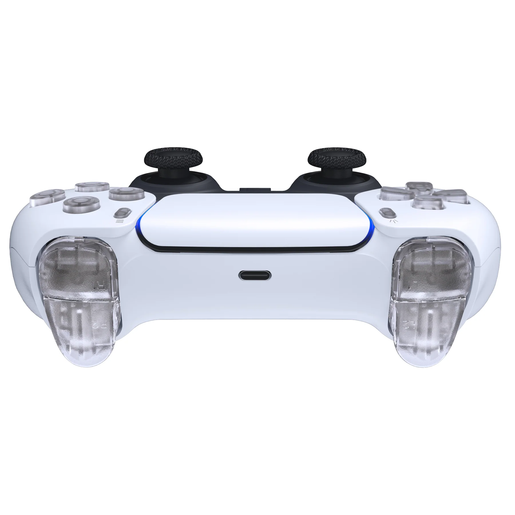eXtremeRate Replacement Full Set Buttons Compatible with PS5 Controller BDM-010/020 - Clear - Image 7