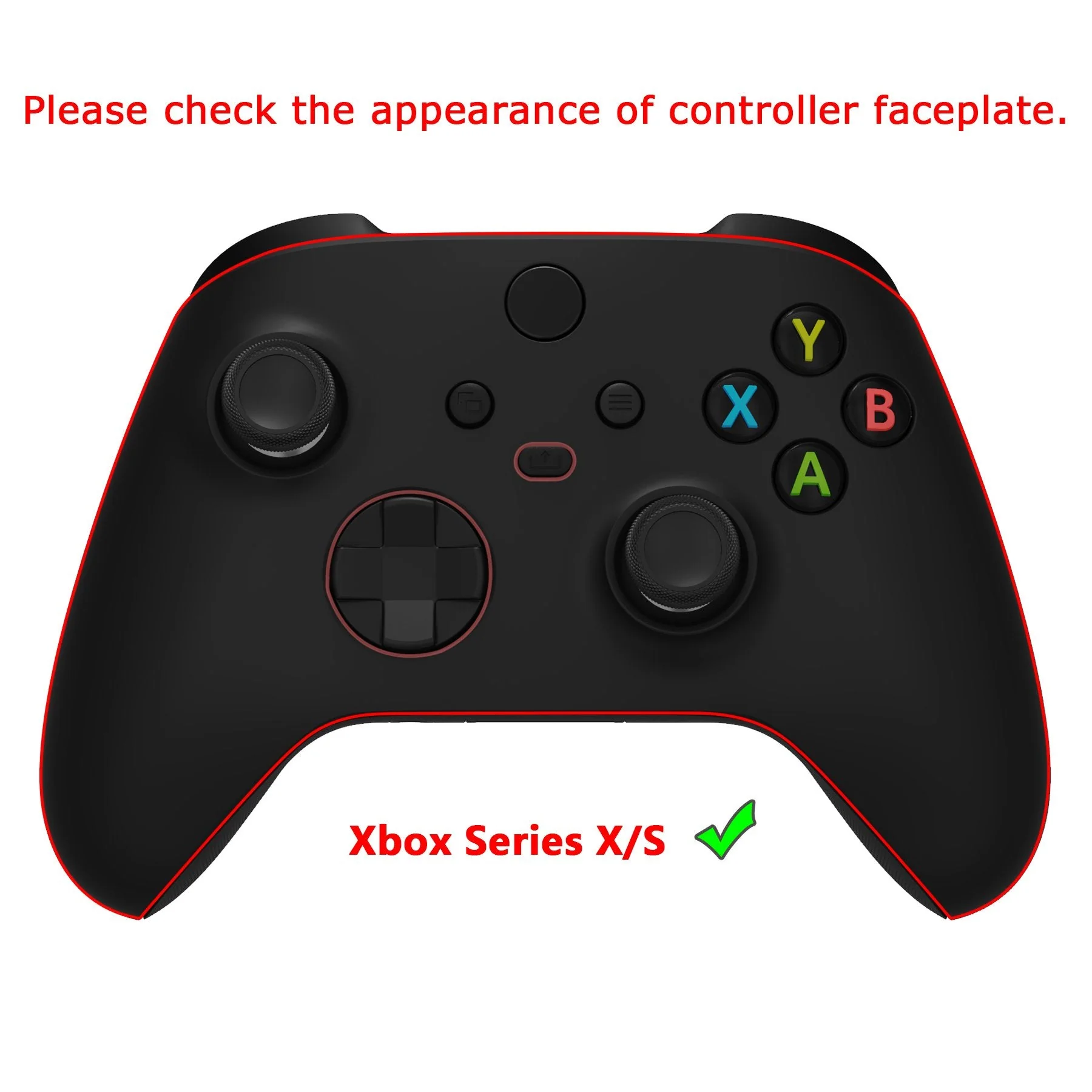 eXtremeRate Replacement Front Housing Shell for Xbox Series X & S Controller - Glow in Dark Orange Mecha - Image 3