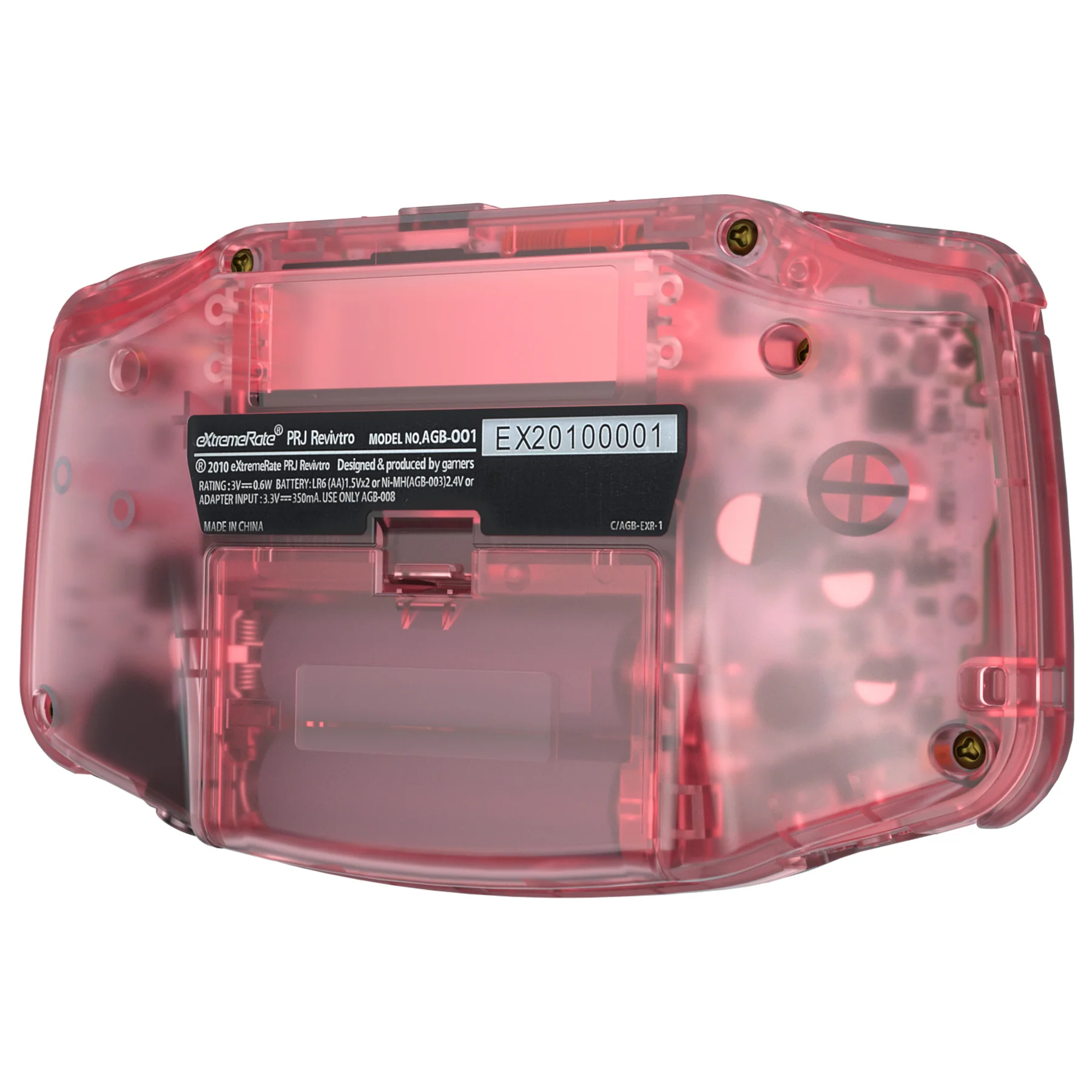 eXtremeRate IPS Ready Upgraded GBA Replacement Full Set Shells with Buttons for Gameboy Advance, Compatible with Both IPS & Standard LCD - Cherry Pink - White Screen Lens - Image 7